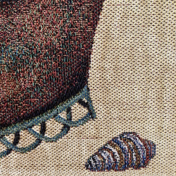 SEASHELL By The Sea Tapestry Wall Hanging w/Wood Rod by Susan Welsh BEACH OCEAN - Picture 12 of 12